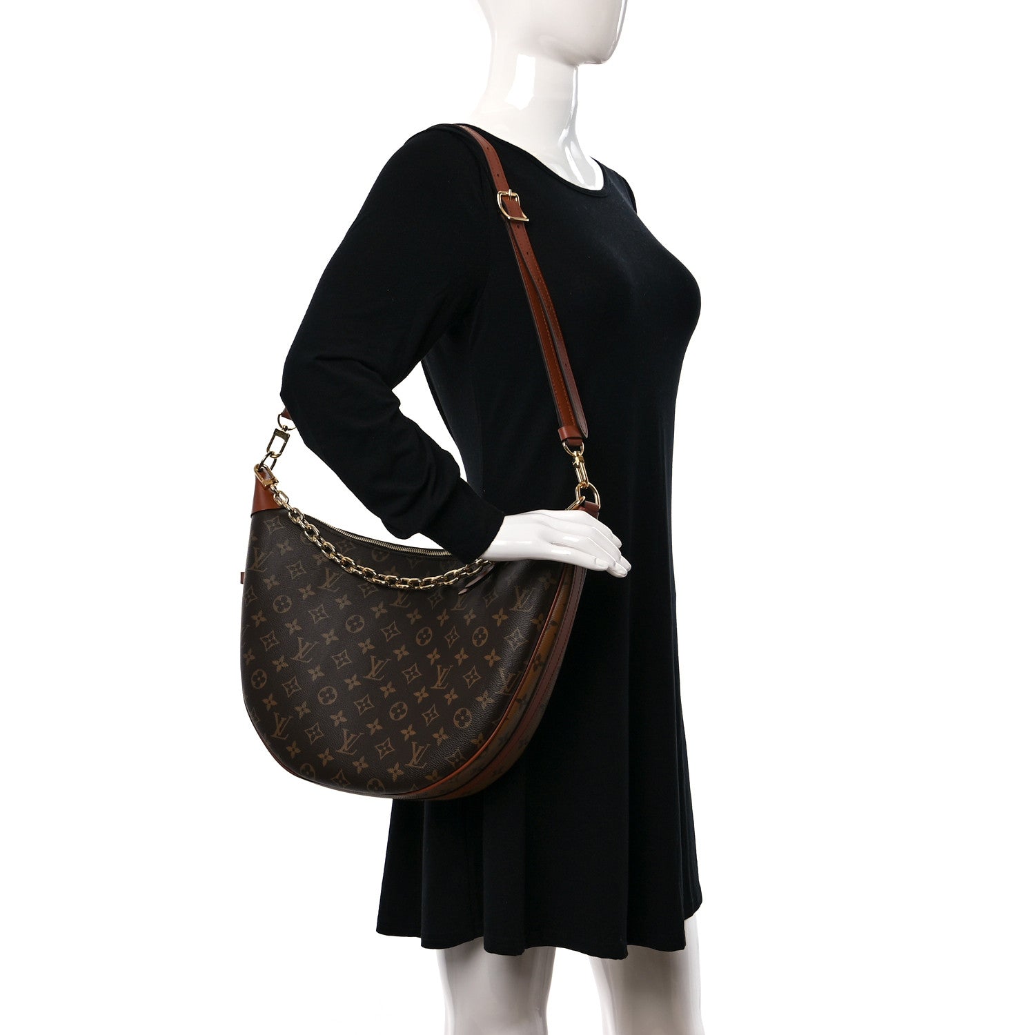 Louis Vuitton Reverse Monogram Loop Hobo 2 of 9