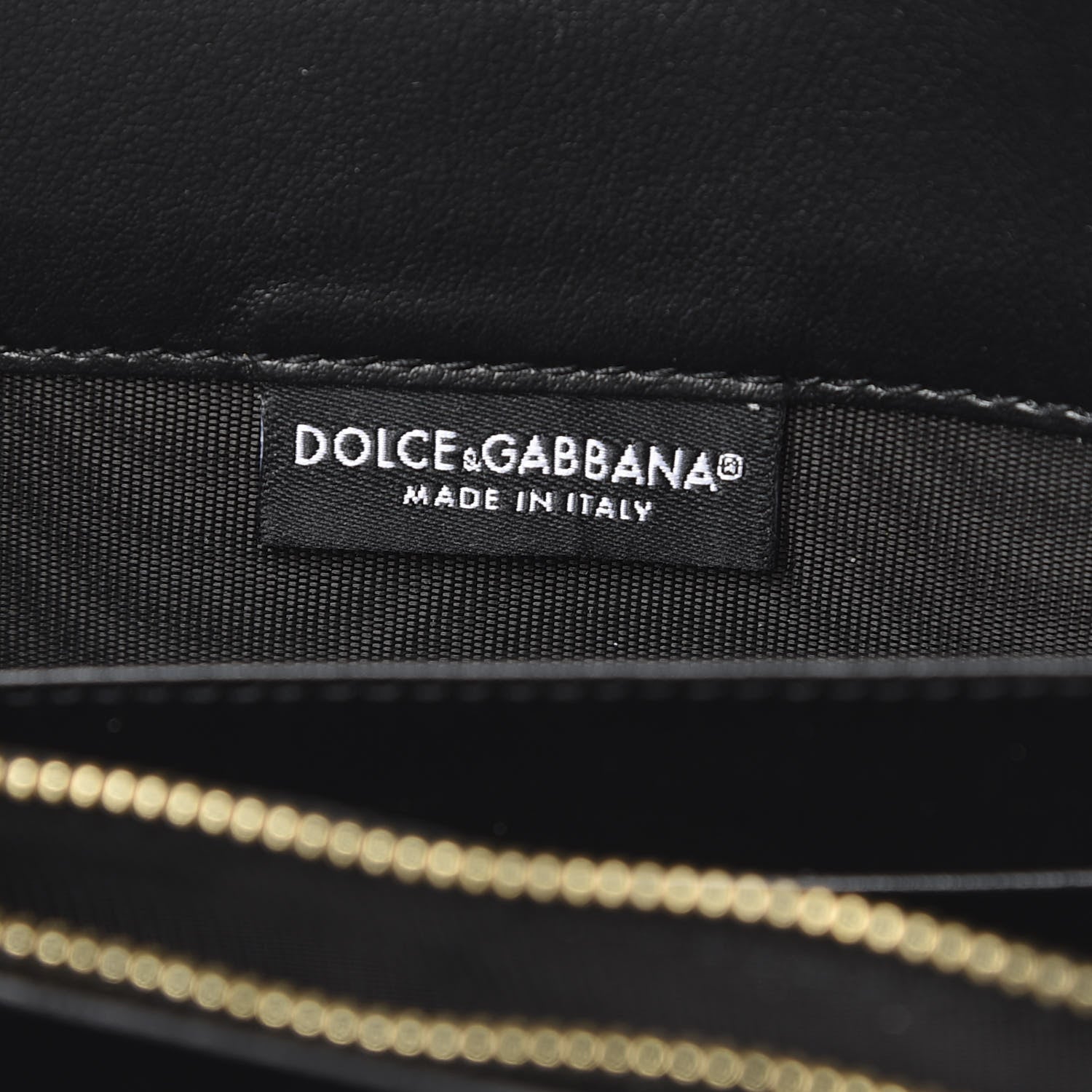 Dolce & Gabbana Vitello L'Amore Bellezza Chain Wallet Black 6 of 14