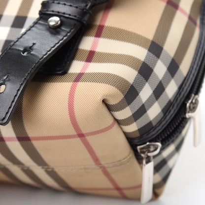 Burberry Canvas House Check Backpack Black 10 of 14