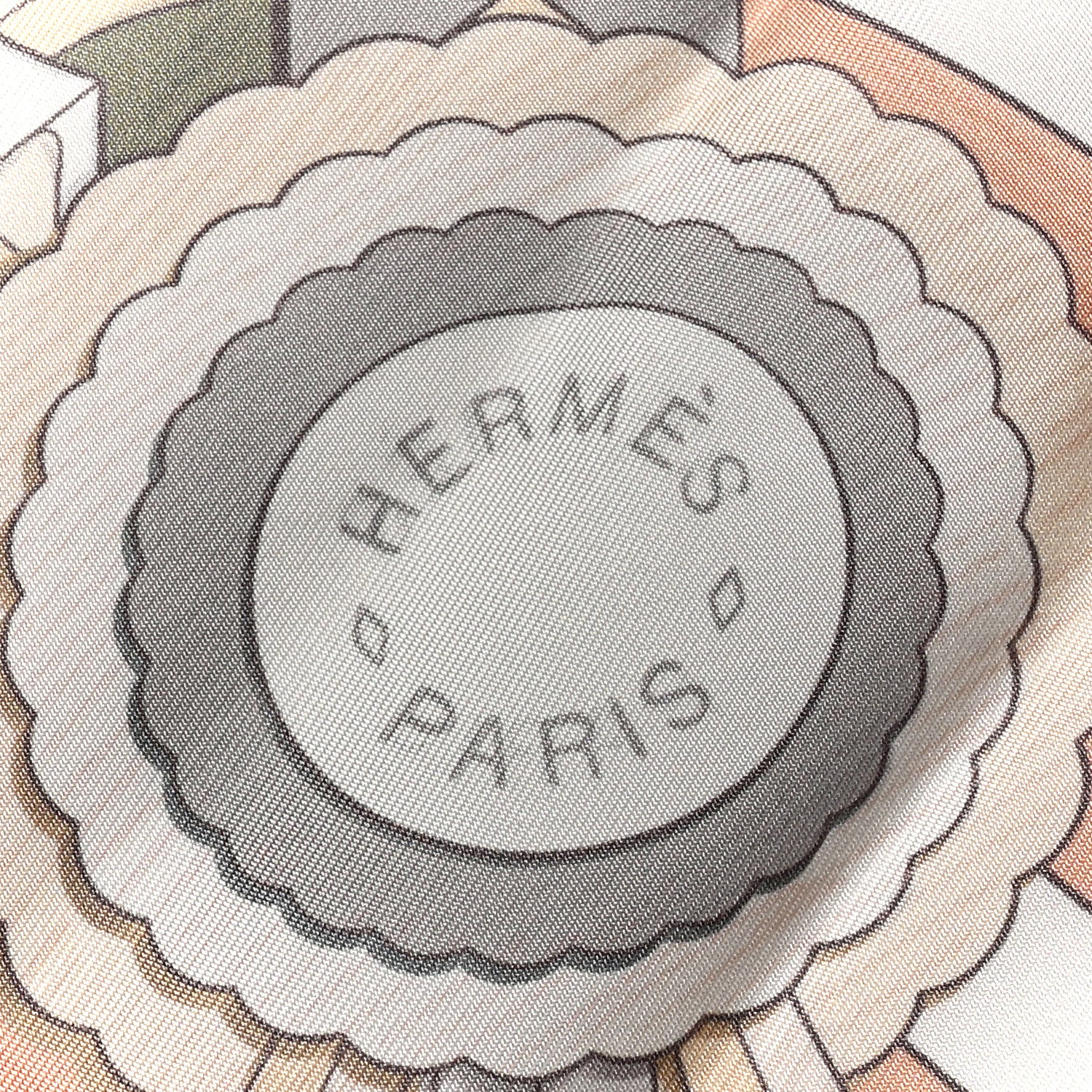 Hermes Silk Pony Pit Stop Double Face Scarf 90 Rose Poudre Gris White 2 of 5
