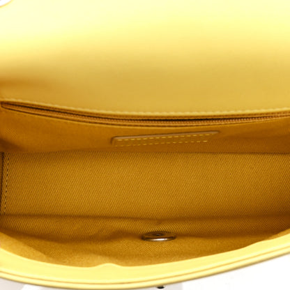 Chanel Calfskin Small Stitched Flap Yellow 5 of 10
