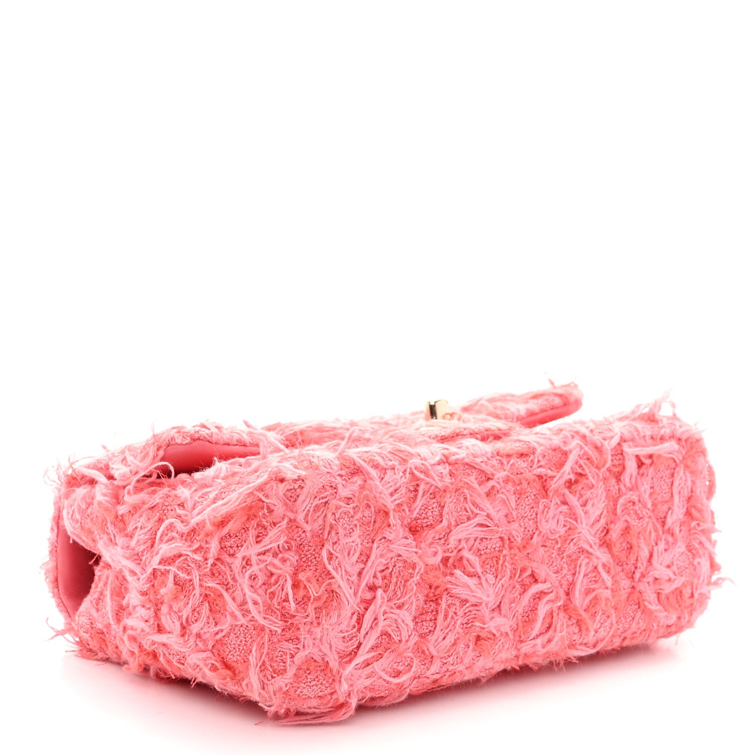 Chanel Tweed Quilted Mini Rectangular Flap Pink 4 of 10