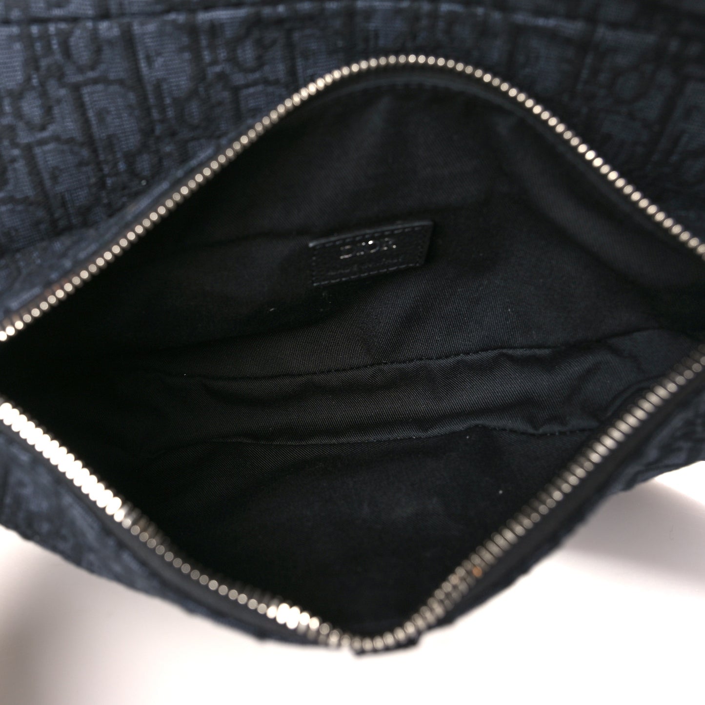 Oblique Mens Saddle Bag Black Blue