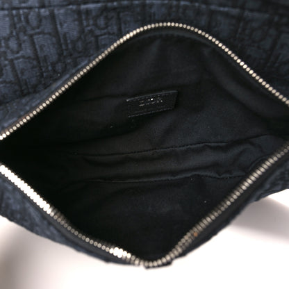 Christian Dior Oblique Mens Saddle Bag Black Blue 5 of 9