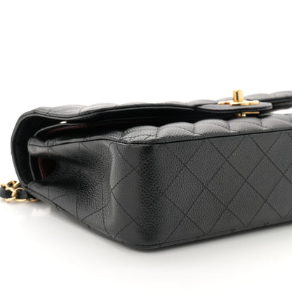 Chanel Caviar Quilted Medium Double Flap Black 9 of 10