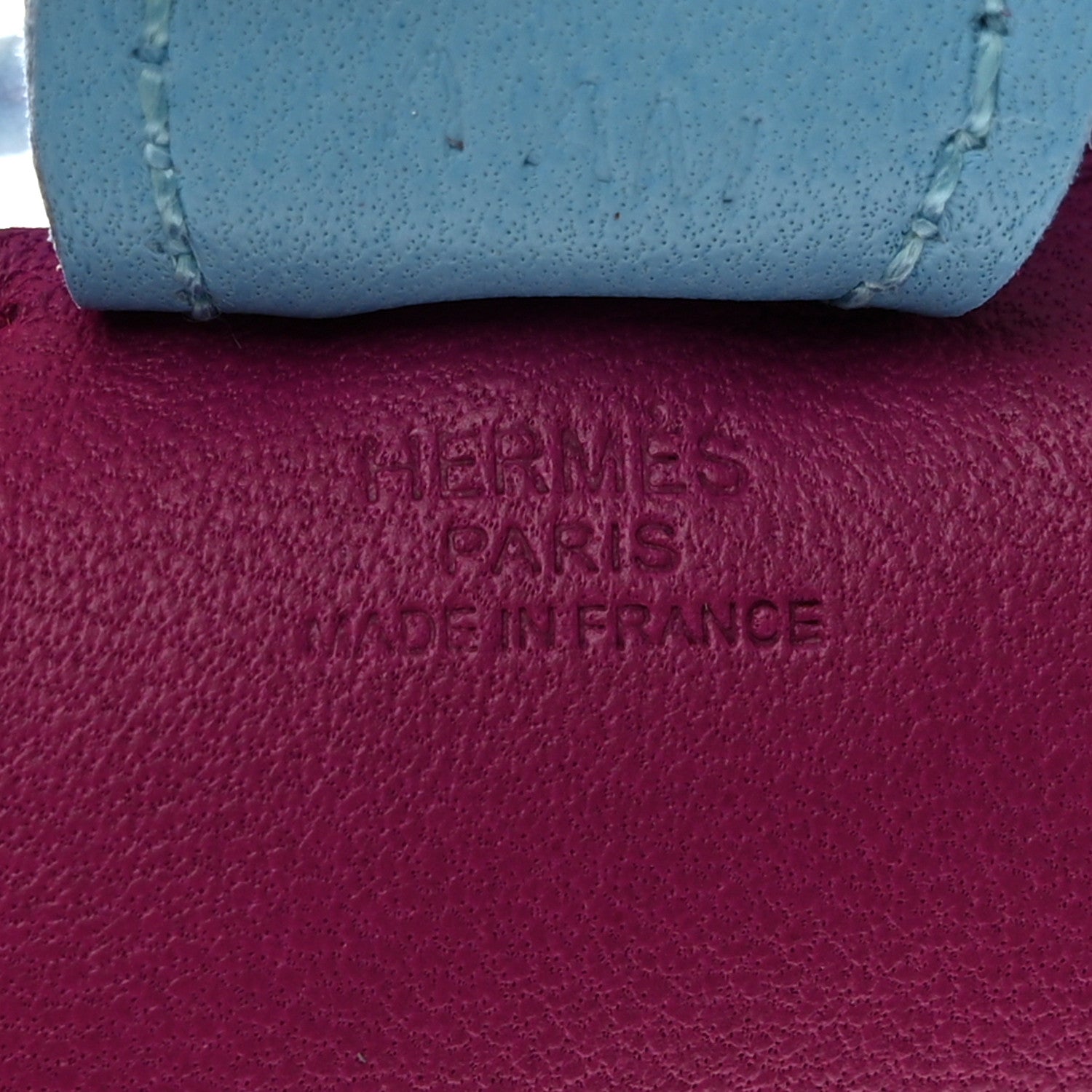 Hermes Milo Lambskin Grigri Rodeo Horse Bag Charm PM Rose Pourpre Cornaline Celeste 4 of 4