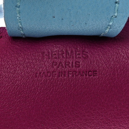 Hermes Milo Lambskin Grigri Rodeo Horse Bag Charm PM Rose Pourpre Cornaline Celeste 4 of 4