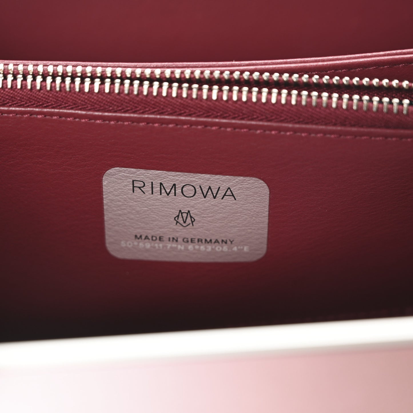 X RIMOWA Aluminum Personal Clutch On Strap Rose