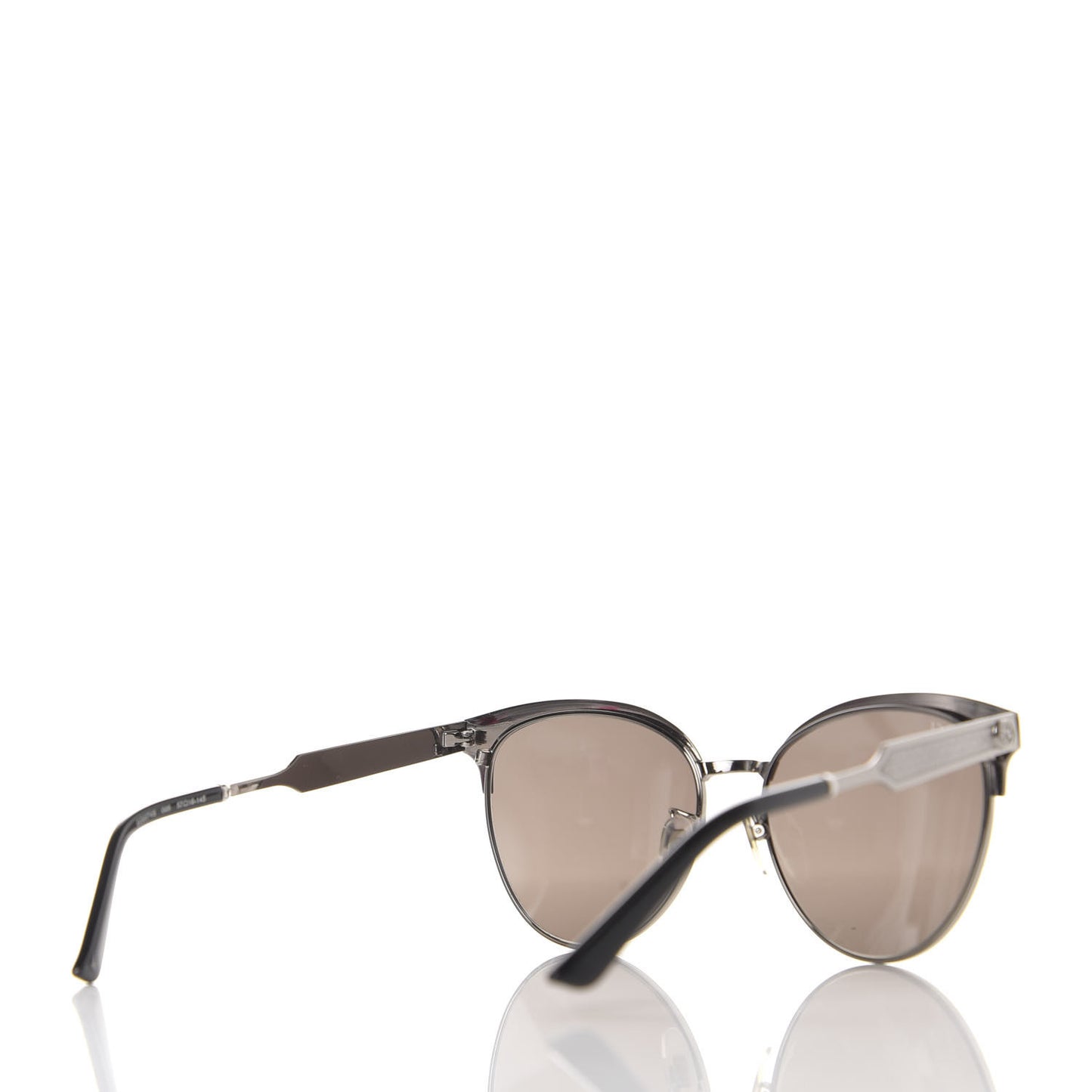 Round Metal GG0074S Sunglasses Silver