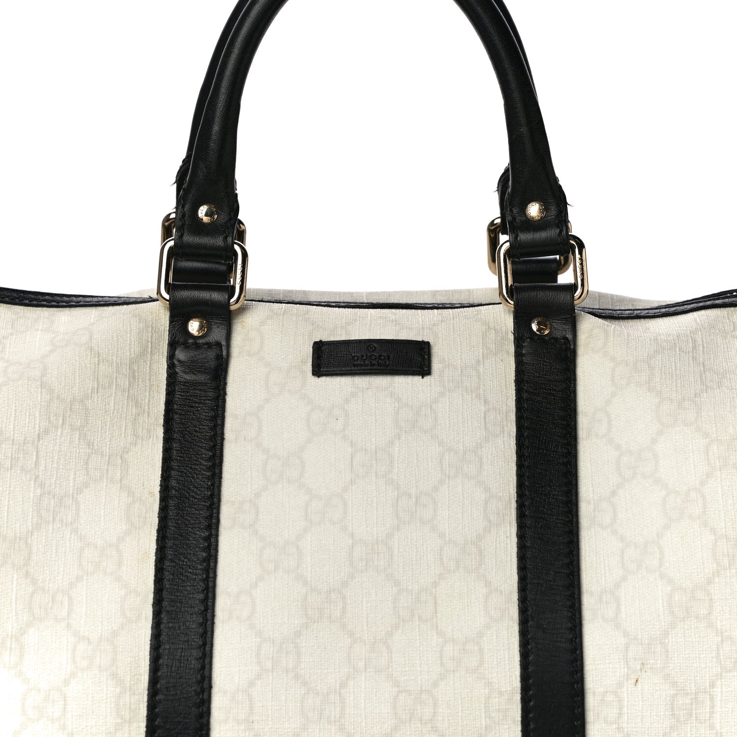 Gucci GG Plus Monogram Medium Joy Boston White Black 10 of 22