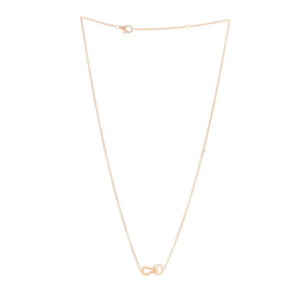 Cartier 18K Pink Gold Diamond Agrafe Paved Pendant Necklace 3 of 6