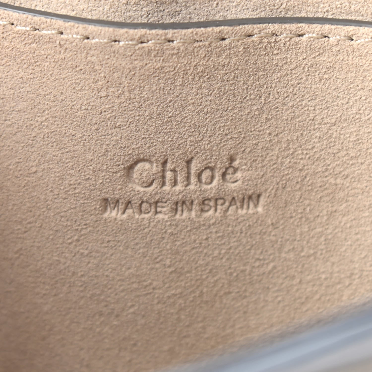 Chloe Suede Calfskin Small Faye Shoulder Bag Motty Grey 5 of 9