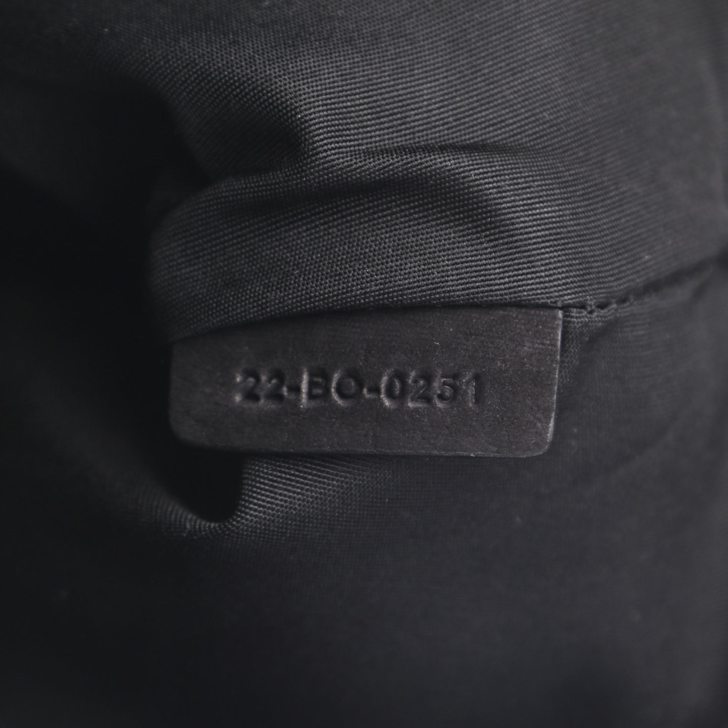Suede Zip Pouch Black