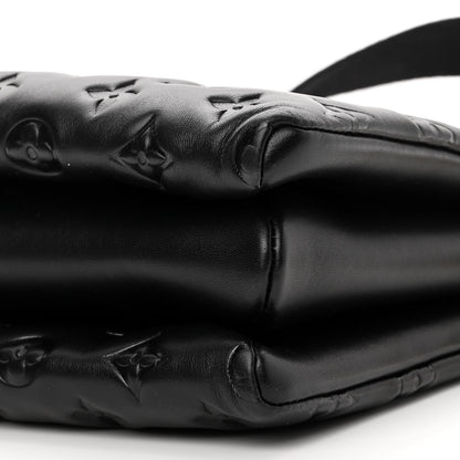 Louis Vuitton Lambskin Embossed Monogram Coussin PM Black 9 of 9