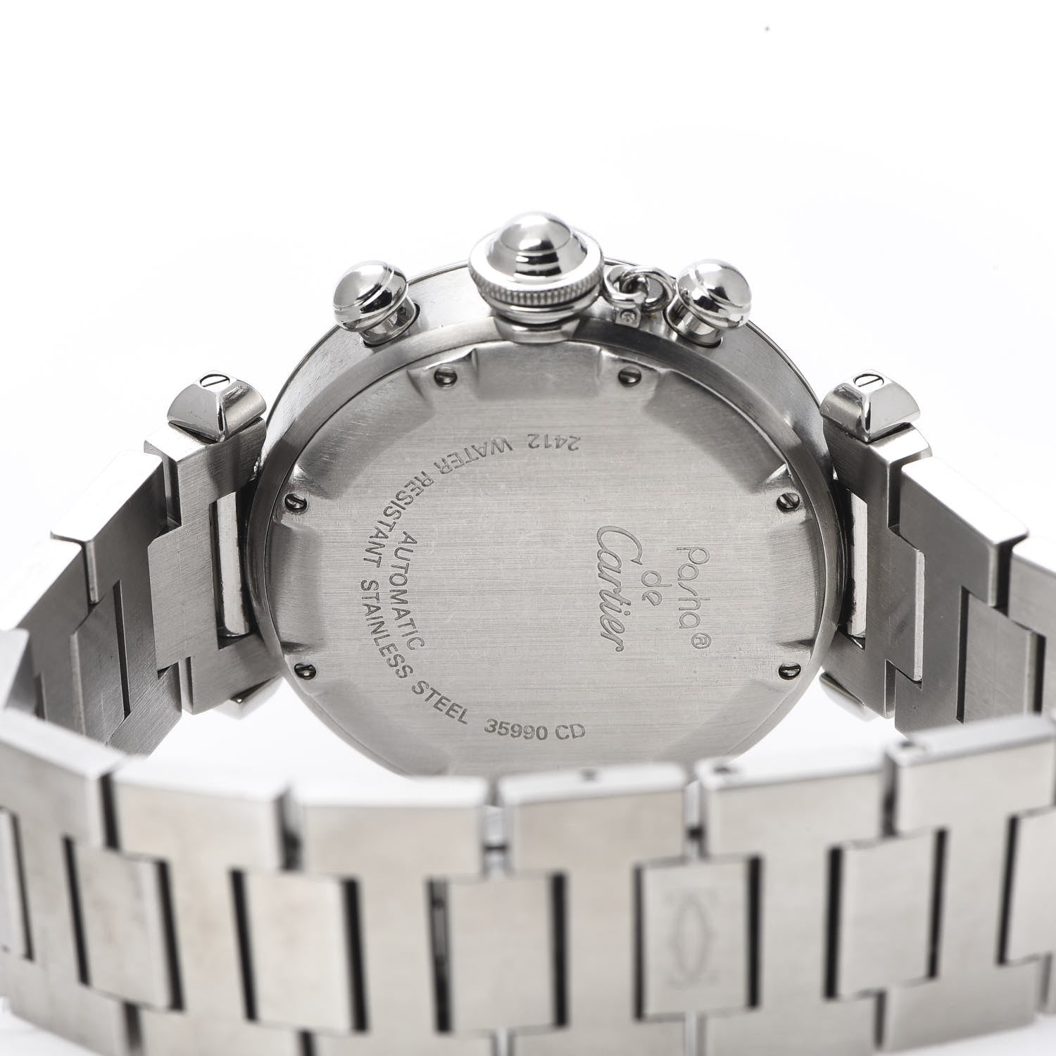 Cartier Stainless Steel 35mm Pasha C Chronograph Automatic Watch 5 of 9