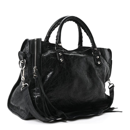 Balenciaga Agneau Classic Silver Hardware City Black 3 of 10