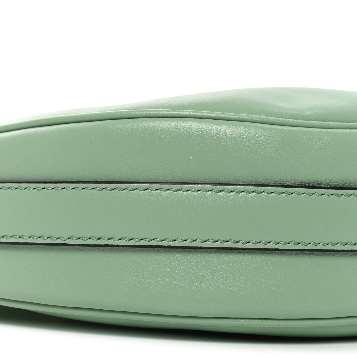 Soft Calfskin Arque Shoulder Bag Acquamarina