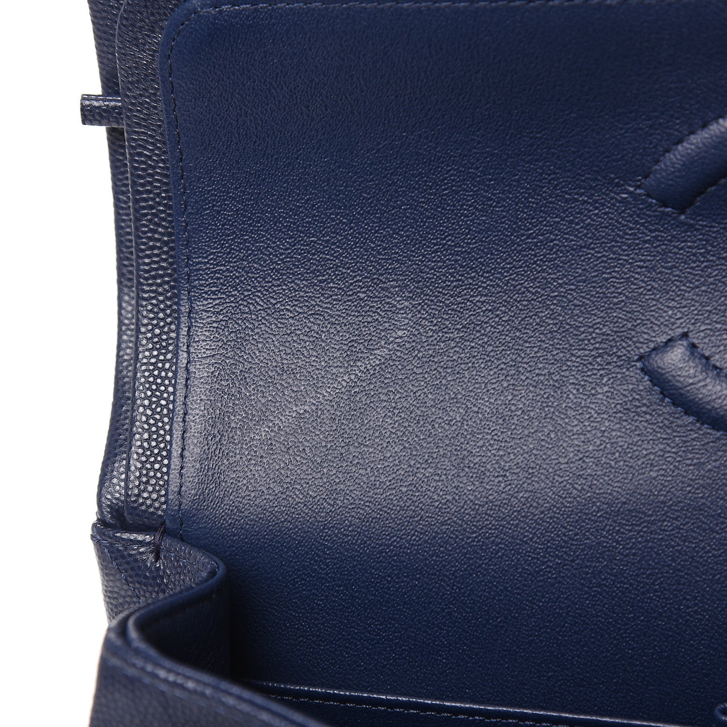 Chanel Caviar Quilted Medium Double Flap Navy 10 of 10
