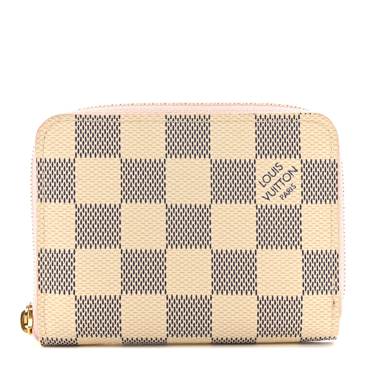 Damier Azur Zippy Coin Purse Rose Ballerine