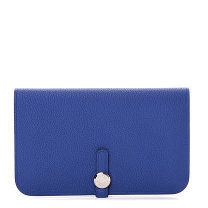 Hermes Togo Dogon Duo Wallet Bleu Electrique 1 of 9