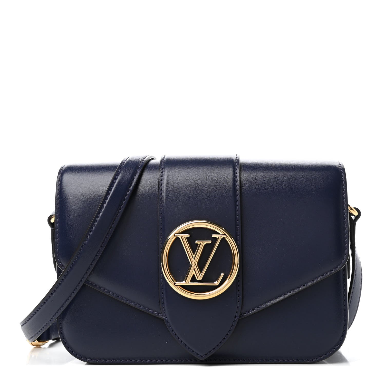 Louis Vuitton Smooth Calfskin LV Pont 9 Storm Blue Minuit 1 of 4