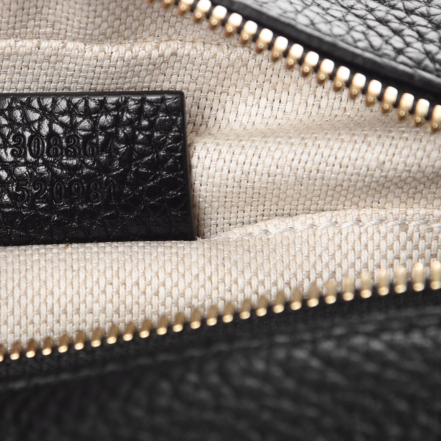 Pebbled Calfskin Small Soho Disco Bag Black
