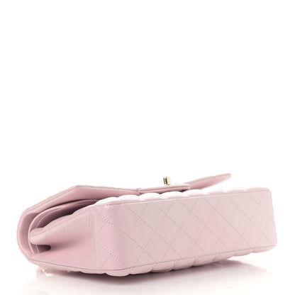 Chanel Iridescent Calfskin Quilted Medium Double Flap Light Pink 4 of 11