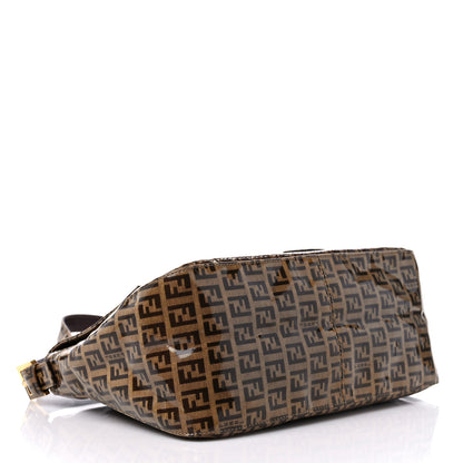 Fendi Vinyl Zucchino Mama Baguette Tobacco 4 of 8