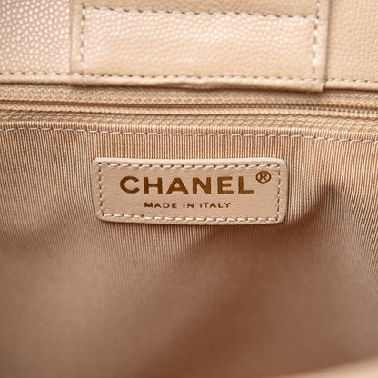 Chanel Caviar Quilted Large Classic Shopping Tote Light Beige 6 of 8