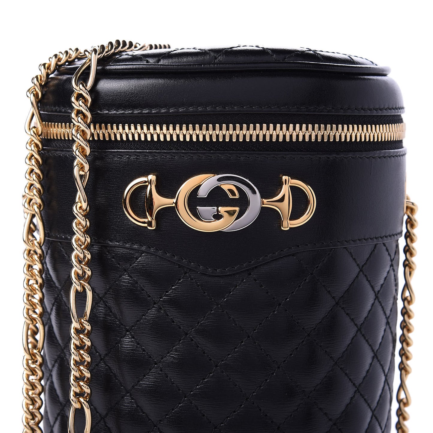 Calfskin Trapuntata Zumi Belt Bag Black