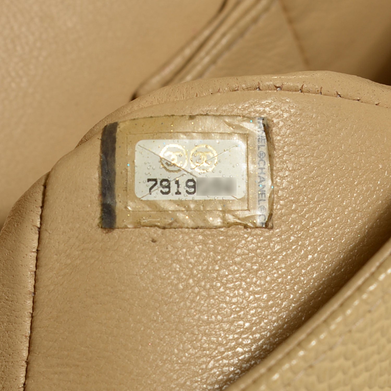 Chanel Caviar Quilted Medium Double Flap Beige Clair 6 of 7