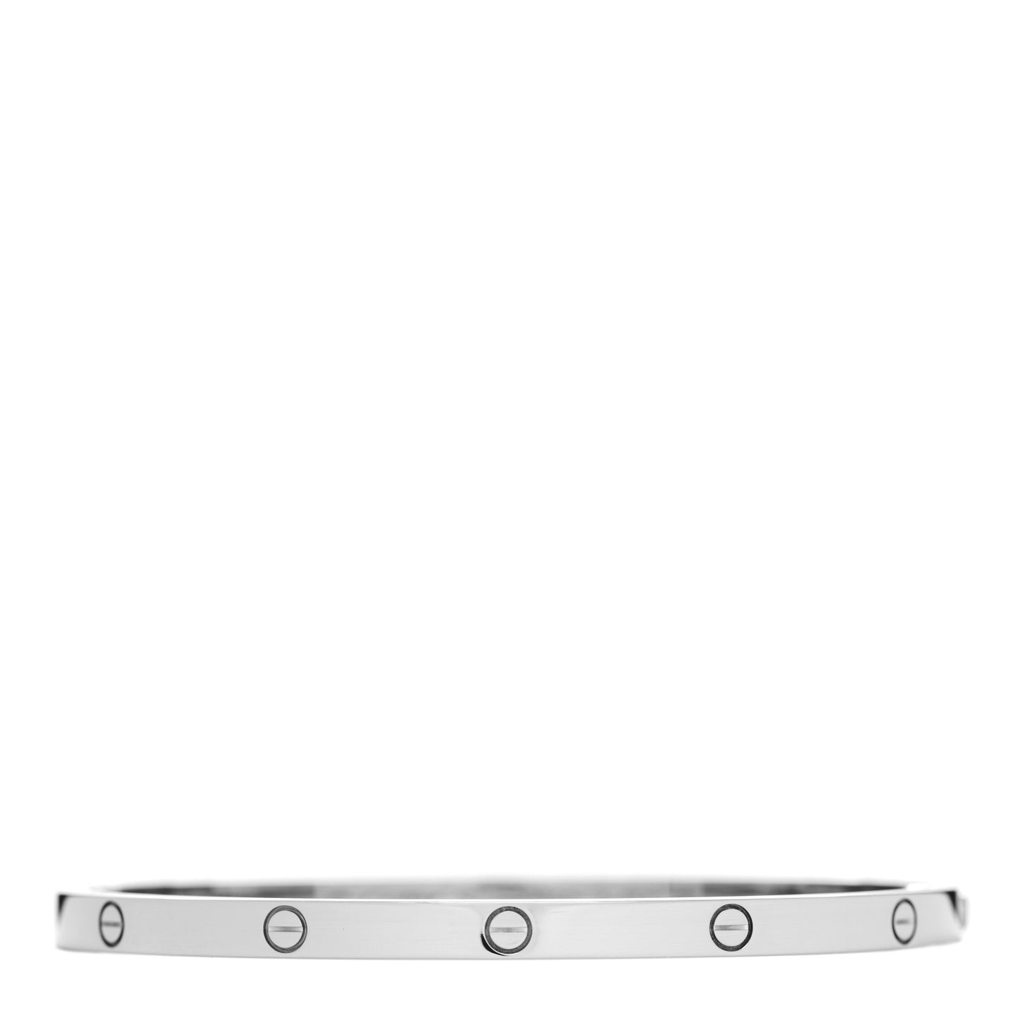 18K White Gold Small LOVE Bracelet 16