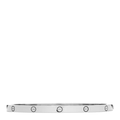 Cartier 18K White Gold Small LOVE Bracelet 16 2 of 3