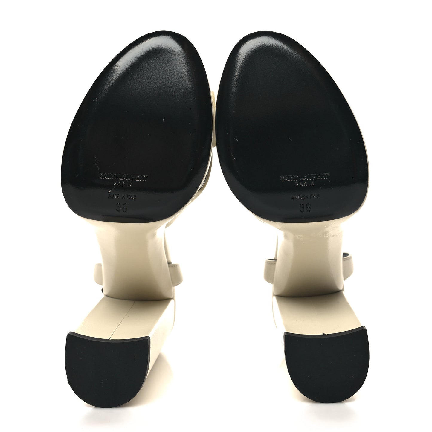 Vendome Bianca 85 Platform Sandals 36 Pearl