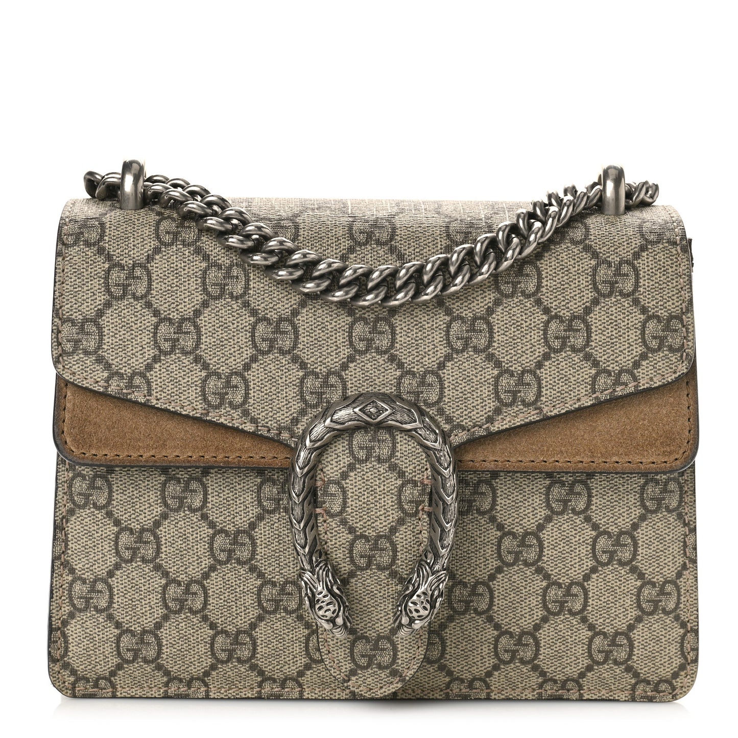 GG Supreme Monogram Mini Dionysus Shoulder Bag Taupe