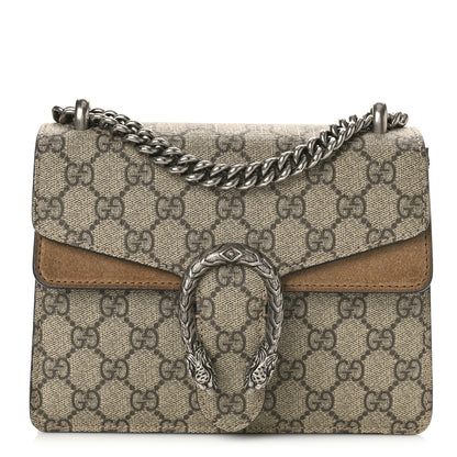 Gucci GG Supreme Monogram Mini Dionysus Shoulder Bag Taupe 1 of 12