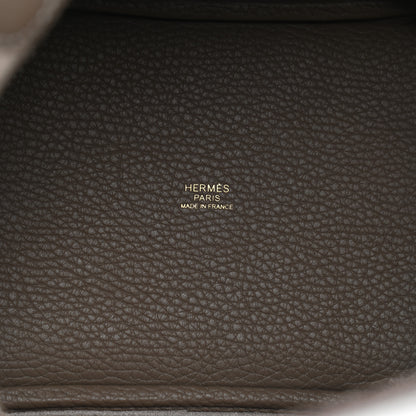 Hermes Taurillon Clemence Picotin Lock 18 PM Etoupe 6 of 10