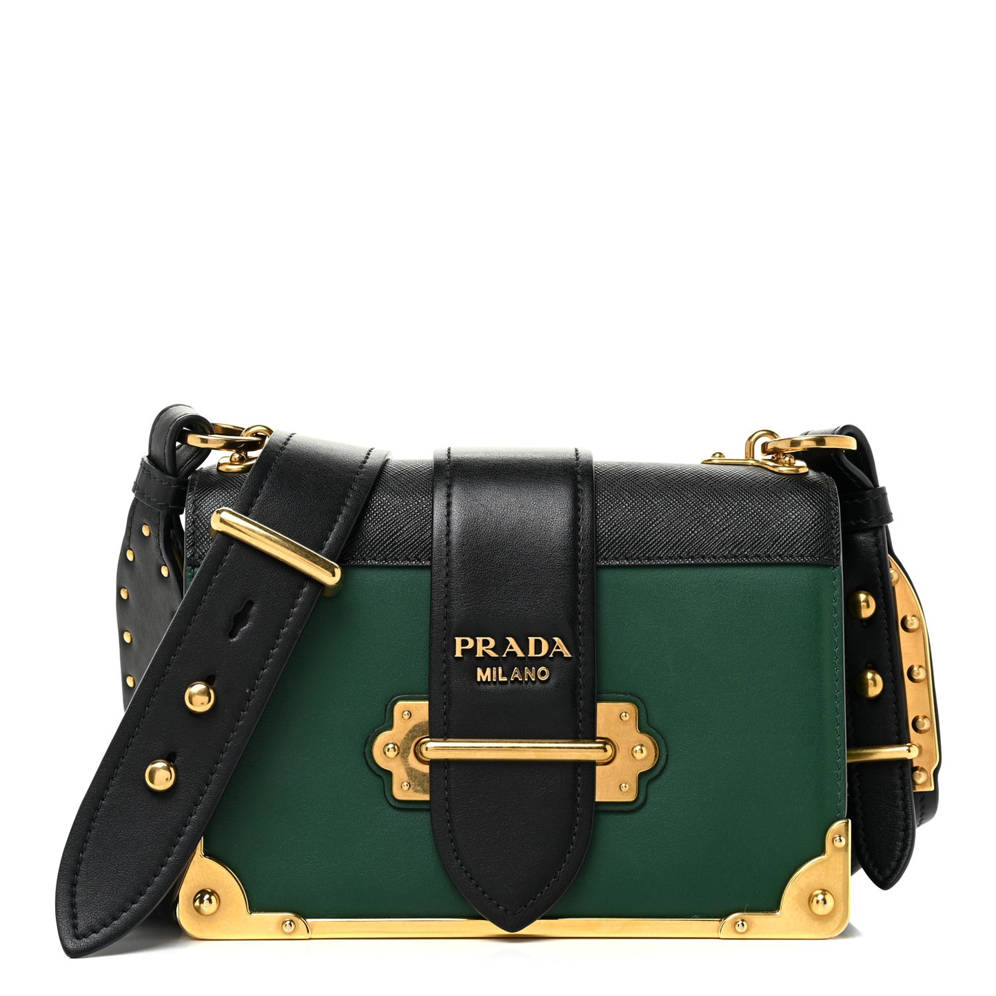 City Calf Saffiano Cahier Bag Biliardo Black