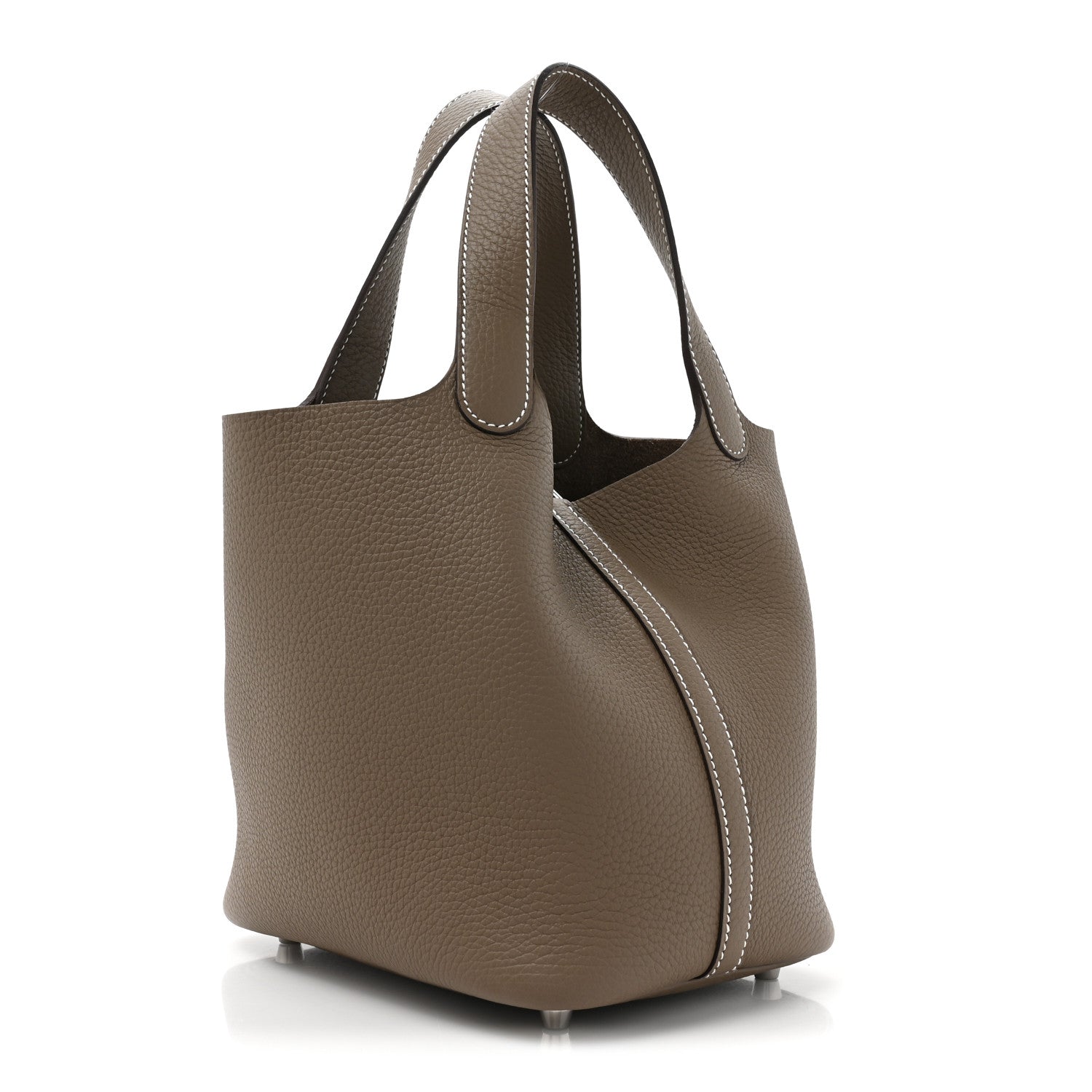 Hermes Taurillon Clemence Picotin Lock 18 PM Etoupe 3 of 11