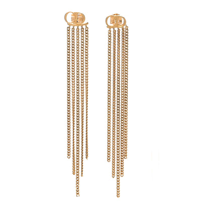 Christian Dior Danseuse Etolie Chain Drop Earrings Gold 1 of 5