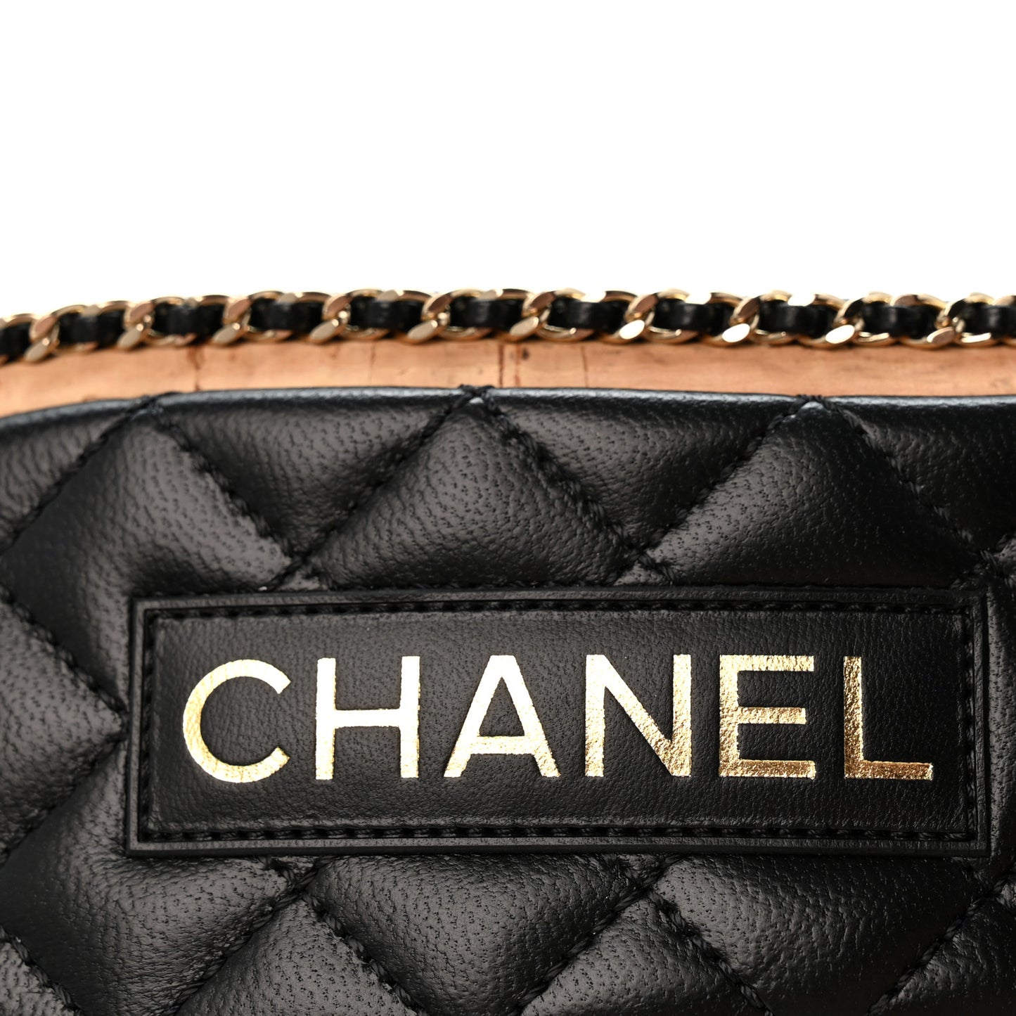 Lambskin Quilted Chain CC Mules 39 Black
