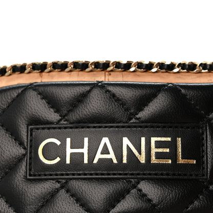 Chanel Lambskin Quilted Chain CC Mules 39 Black 8 of 9