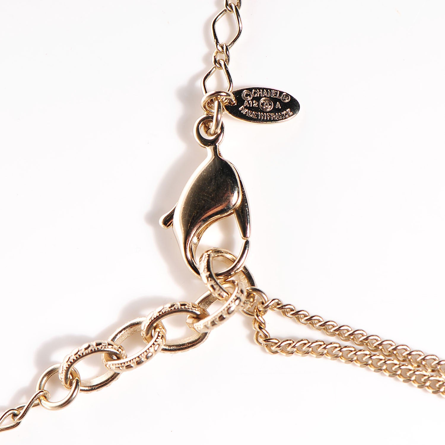 Chanel Irregular Pearl CC Long Necklace Gold 5 of 5