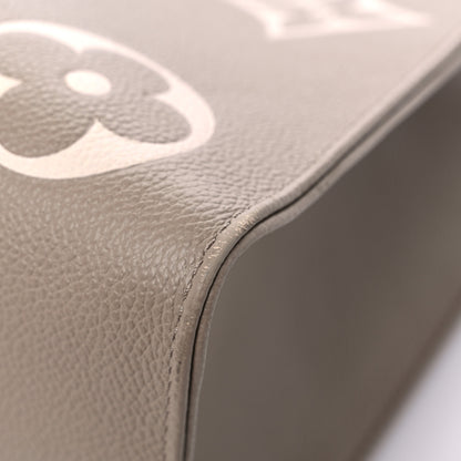 Louis Vuitton Empreinte Monogram Giant Onthego MM Tourterelle Creme 10 of 12