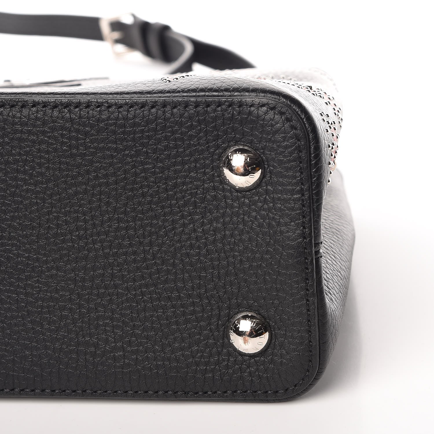 Louis Vuitton Taurillon Flowers Capucines PM Black 8 of 8