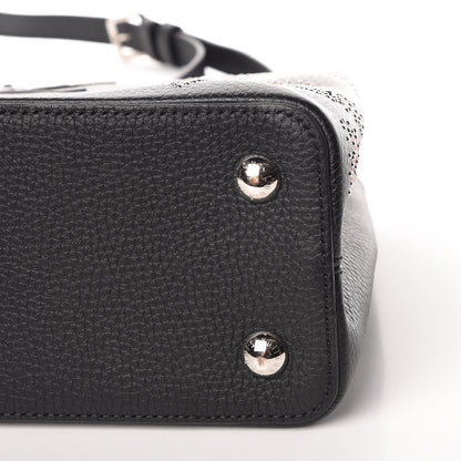 Louis Vuitton Taurillon Flowers Capucines PM Black 8 of 8