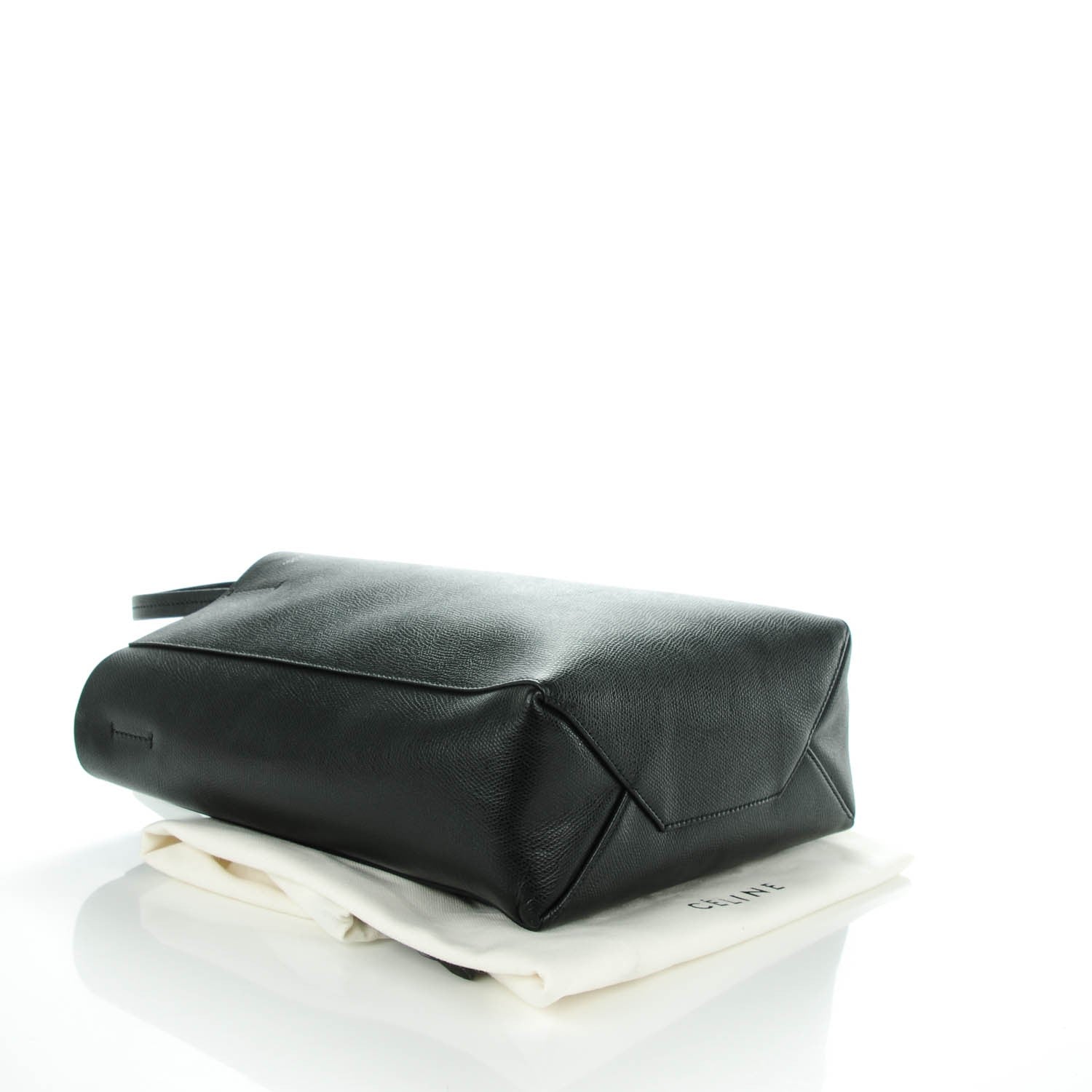Celine Grained Calfskin Small Vertical Cabas Black 4 of 8