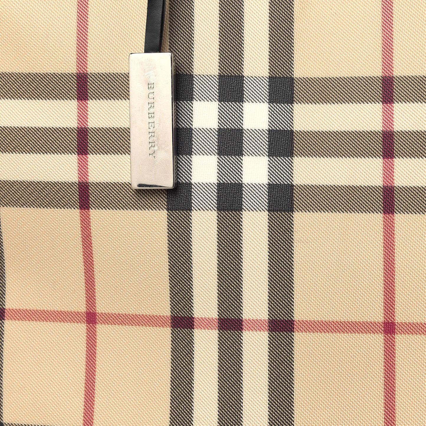 House Check Tote Black