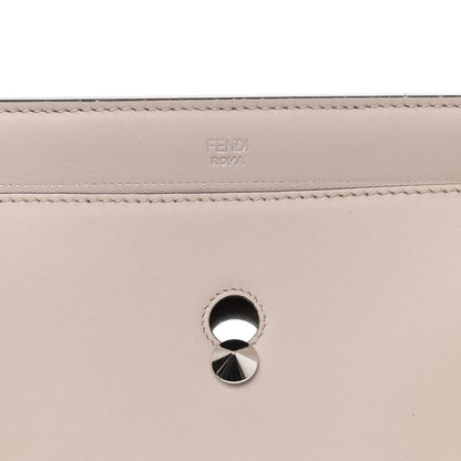 Fendi Vitello Baltico Dolce Shiny Nappa Lace Up DotCom Satchel Grigio Polvere 10 of 16