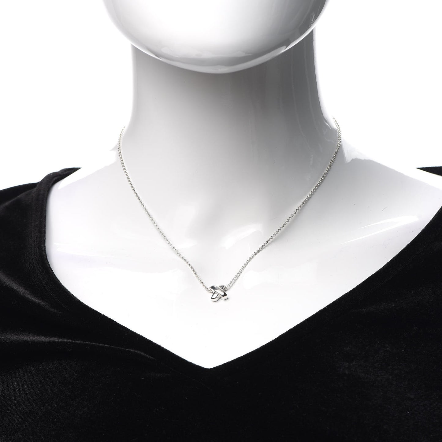 Sterling Silver Signature X Pendant Necklace